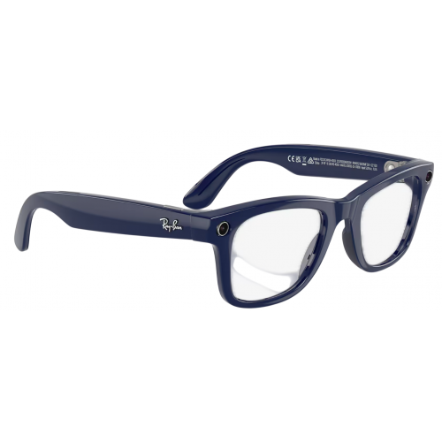Умные очки Ray-Ban Meta* Wayfarer Gen 2 Shiny Cosmic Blue, Фотохромные линзы Clear to Sapphire Transitions (RW4012), размер M